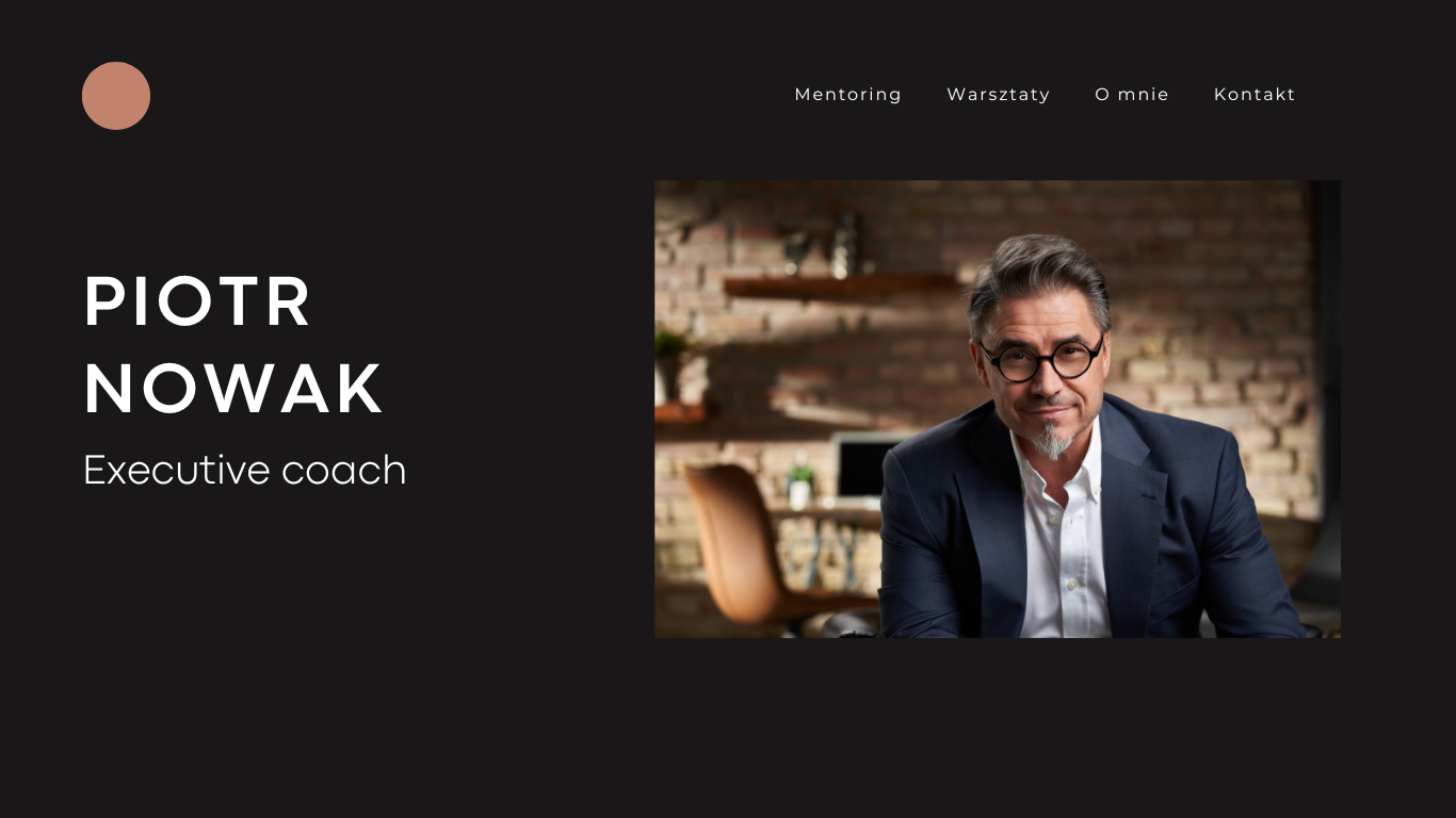Projekt strony www dla coacha biznesowego