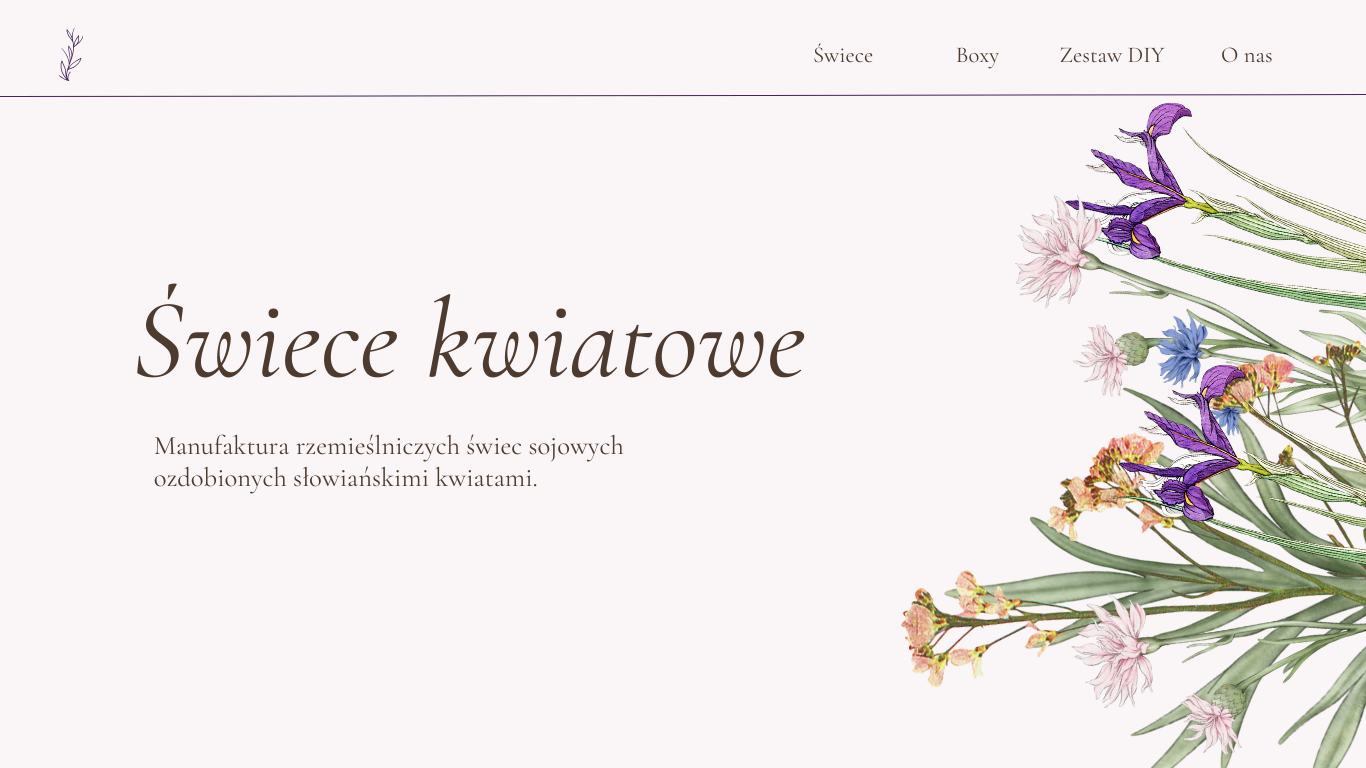 Projekt strony www rękodzieła