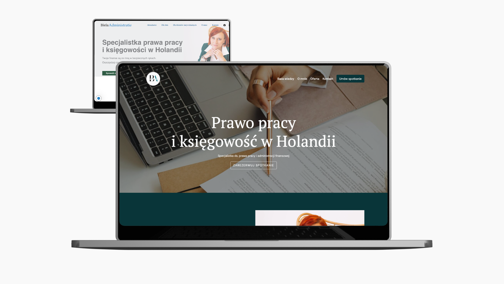 Redesign strony wizerunkowej dla ekspertki